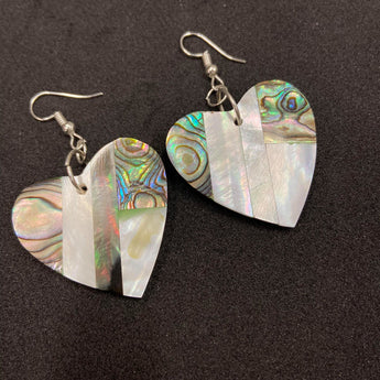 Resin Abalone Shell Earrings