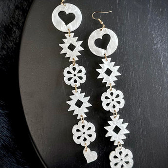 Diamond Heart Earrings