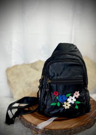 Floral Embroidered Crossbody