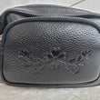 Leather Embossed Cross Body Purse