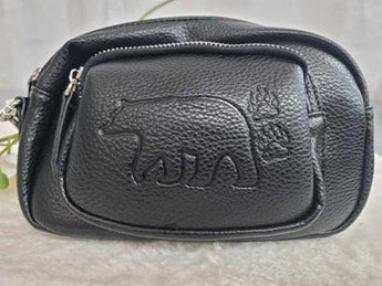 Leather Embossed Cross Body Purse