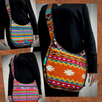 Colourful Moon Crossbody Purse